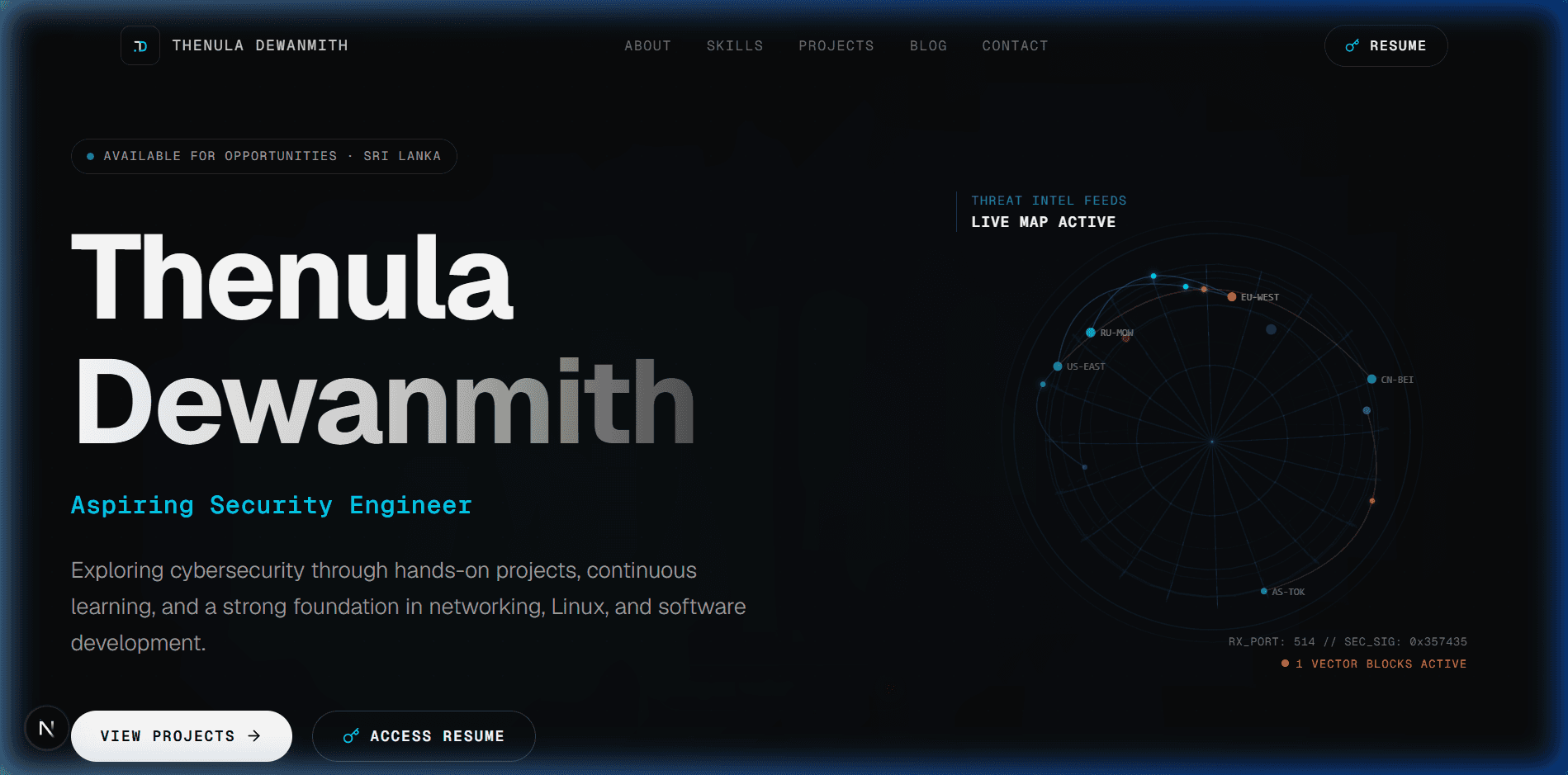 Secure Portfolio Platform screenshot